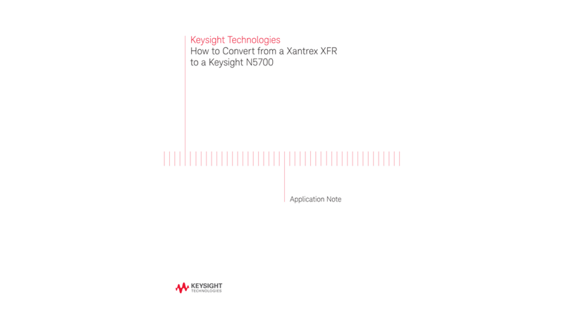 Convert from a Xantrex XFR to a Keysight N5700